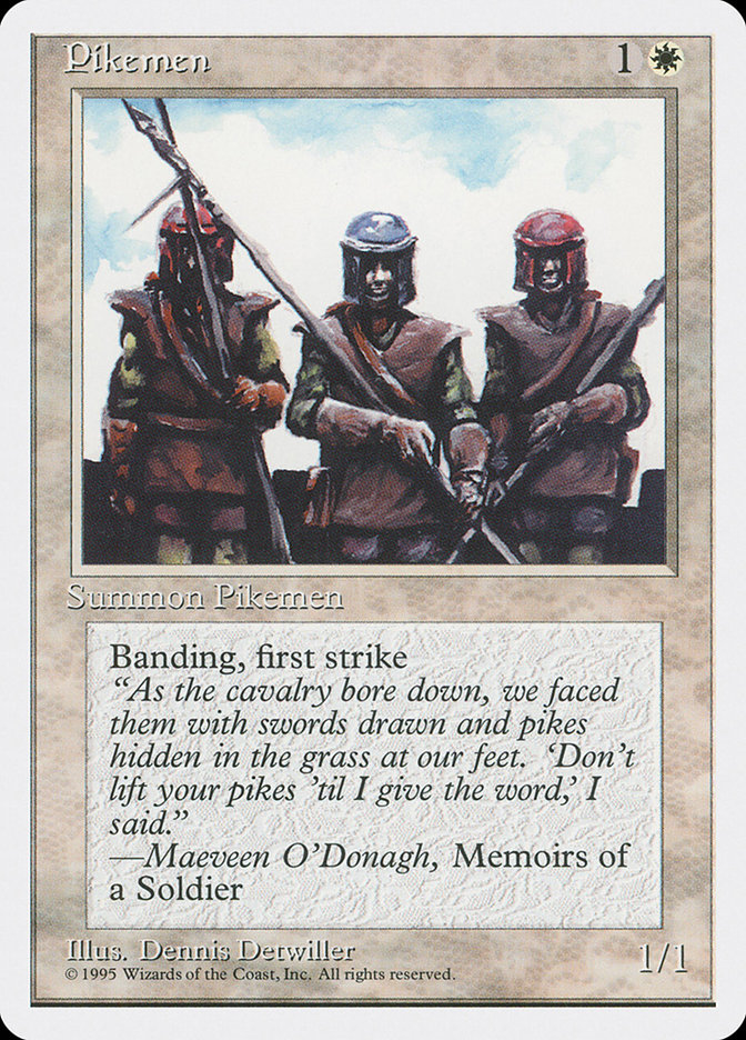 MTG: 4th Edition 042: Pikemen 