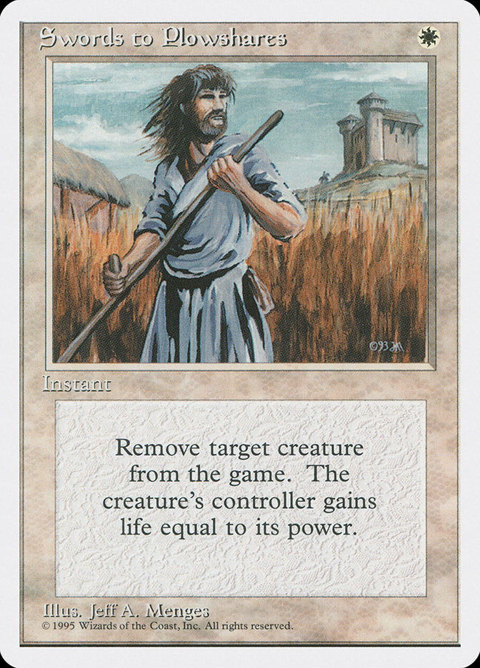 MTG: 4th Edition 052: Swords to Plowshares 