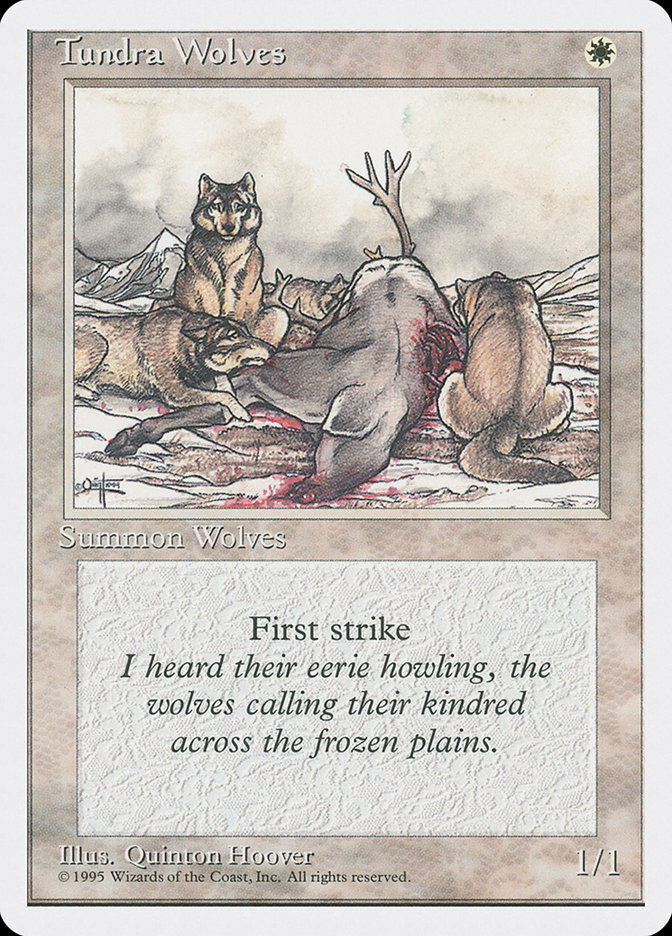 MTG: 4th Edition 053: Tundra Wolves 