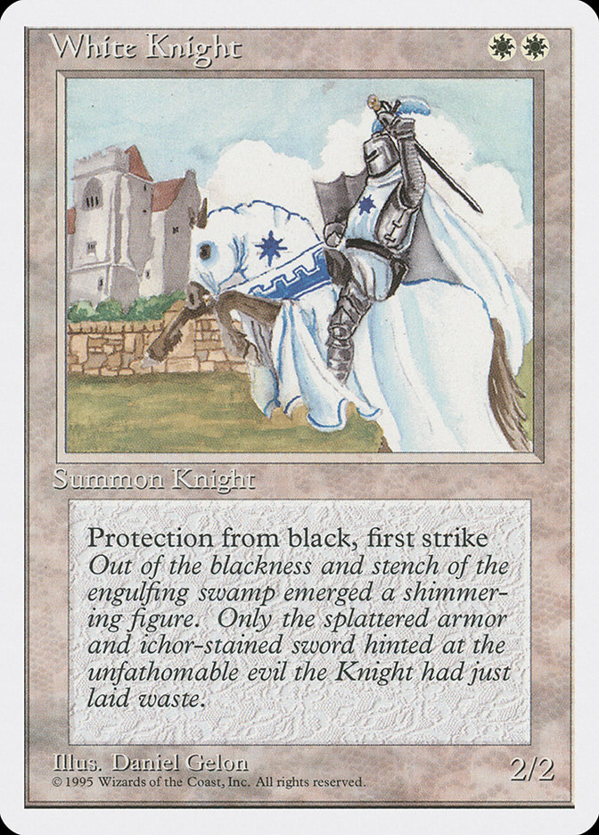 MTG: 4th Edition 056: White Knight 