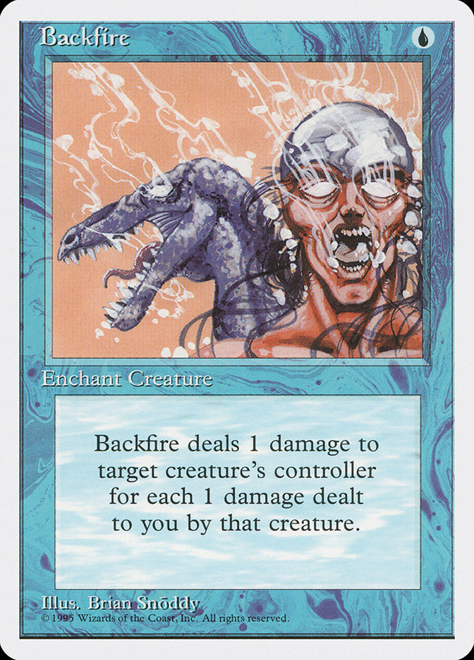 MTG: 4th Edition 062: Backfire 