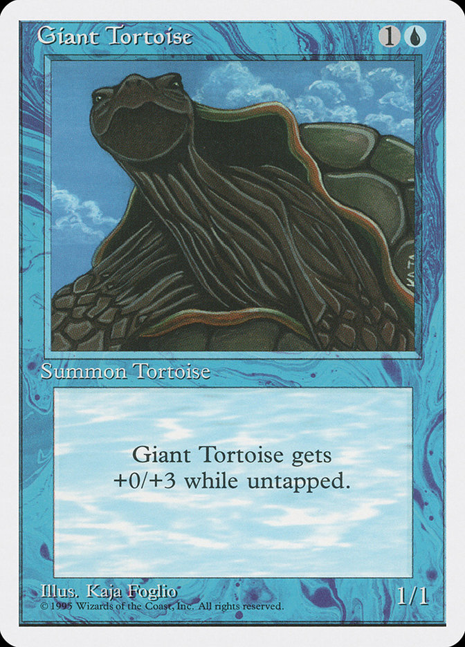 MTG: 4th Edition 076: Giant Tortoise 