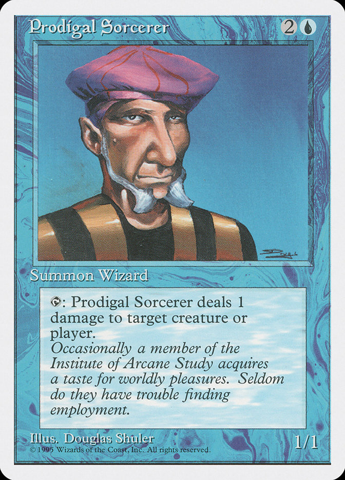 MTG: 4th Edition 094: Prodigal Sorcerer 