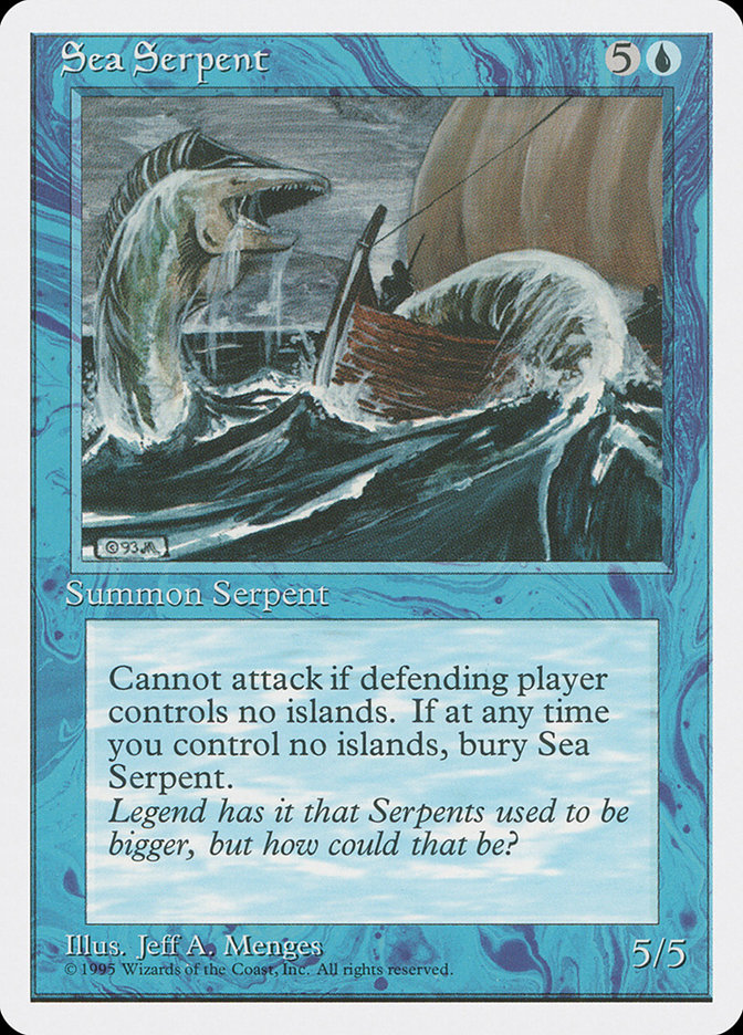 MTG: 4th Edition 098: Sea Serpent 