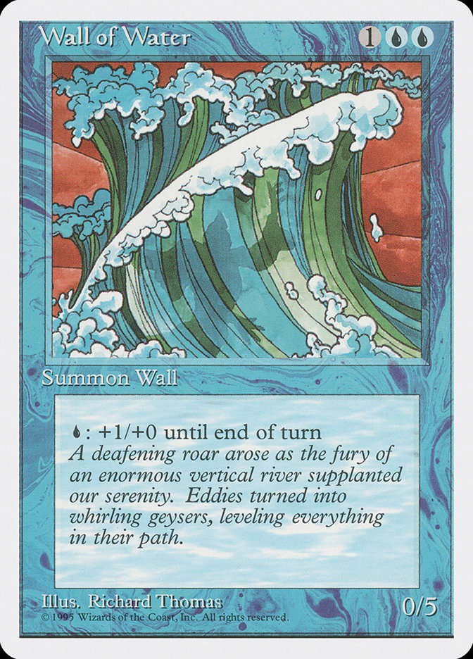 MTG: 4th Edition 114: Wall of Water 