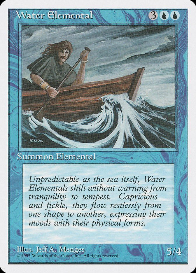 MTG: 4th Edition 115: Water Elemental 