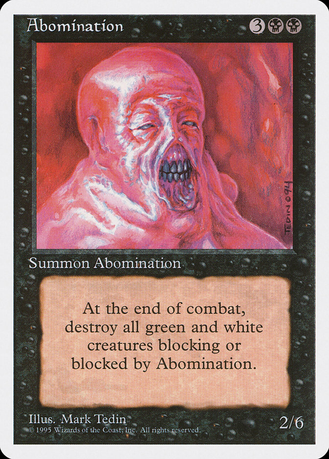 MTG: 4th Edition 117: Abomination 