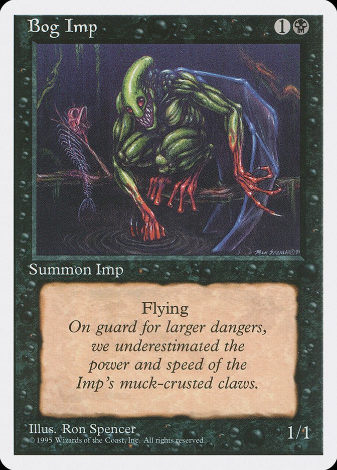 MTG: 4th Edition 123: Bog Imp 