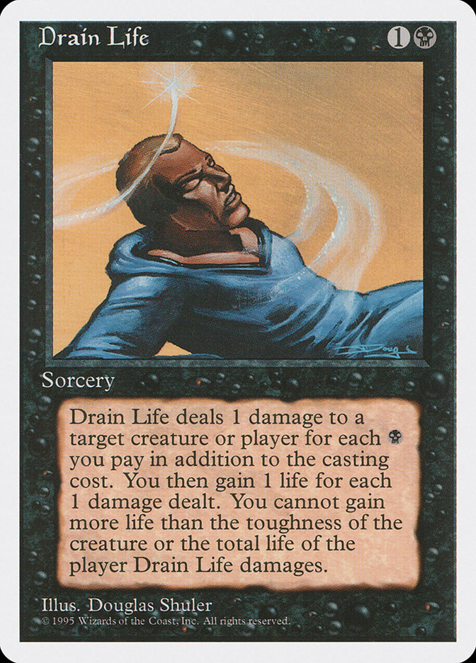 MTG: 4th Edition 132: Drain Life 