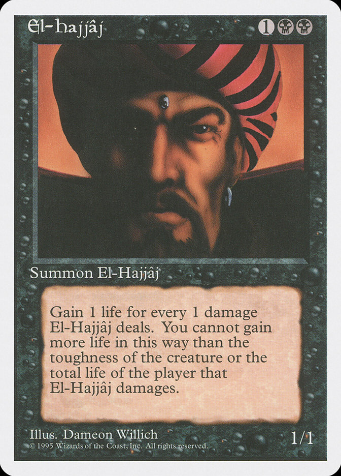 MTG: 4th Edition 134: El-Hajjâj 