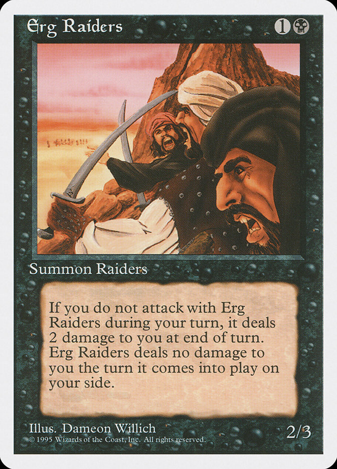 MTG: 4th Edition 135: Erg Raiders 