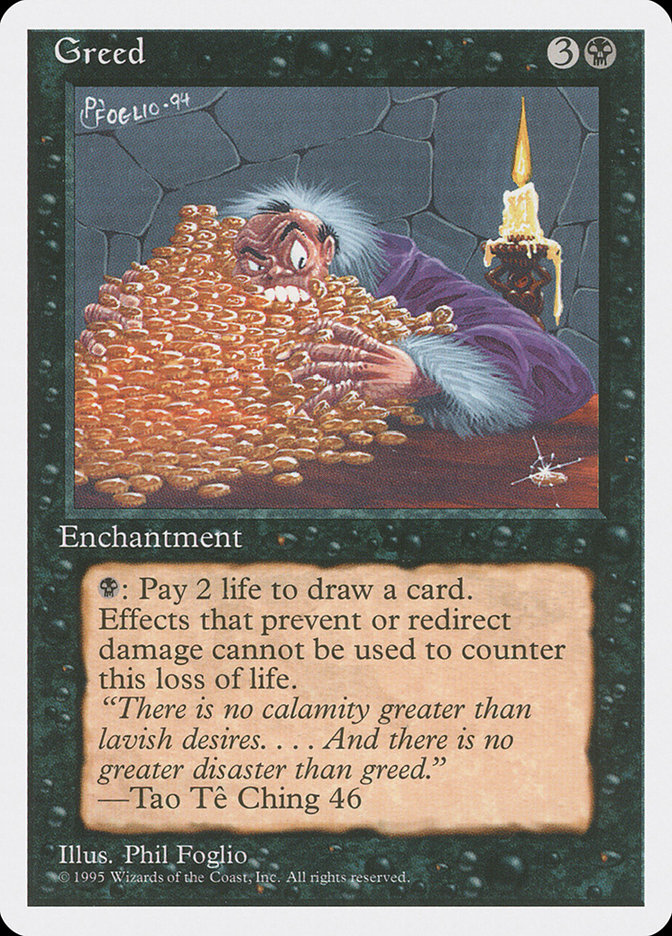 MTG: 4th Edition 140: Greed 