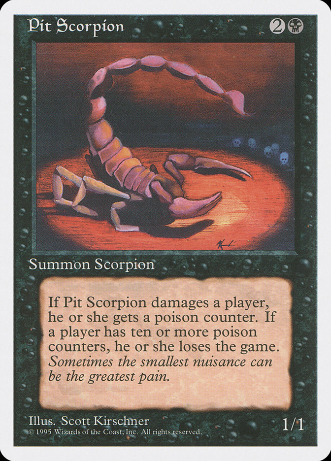 MTG: 4th Edition 153: Pit Scorpion 