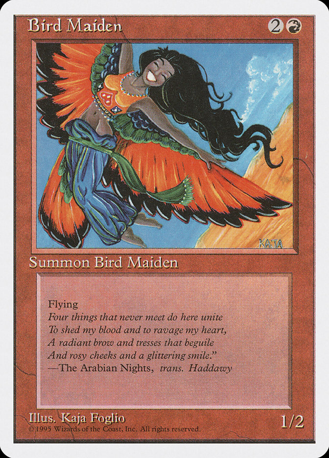 MTG: 4th Edition 177: Bird Maiden 