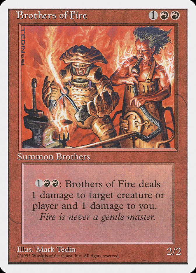 MTG: 4th Edition 179: Brothers of Fire 