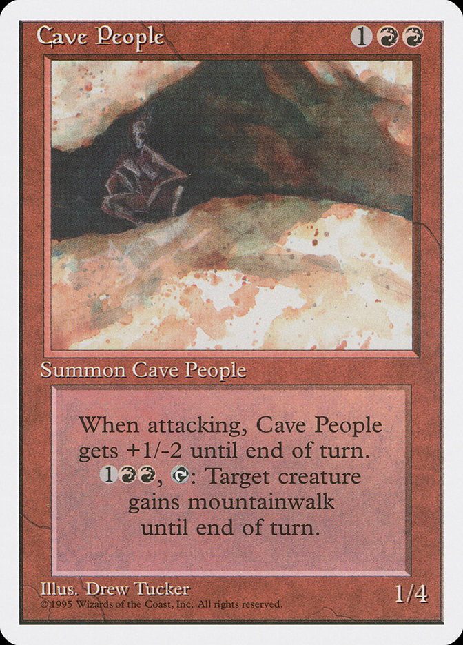 MTG: 4th Edition 181: Cave People 