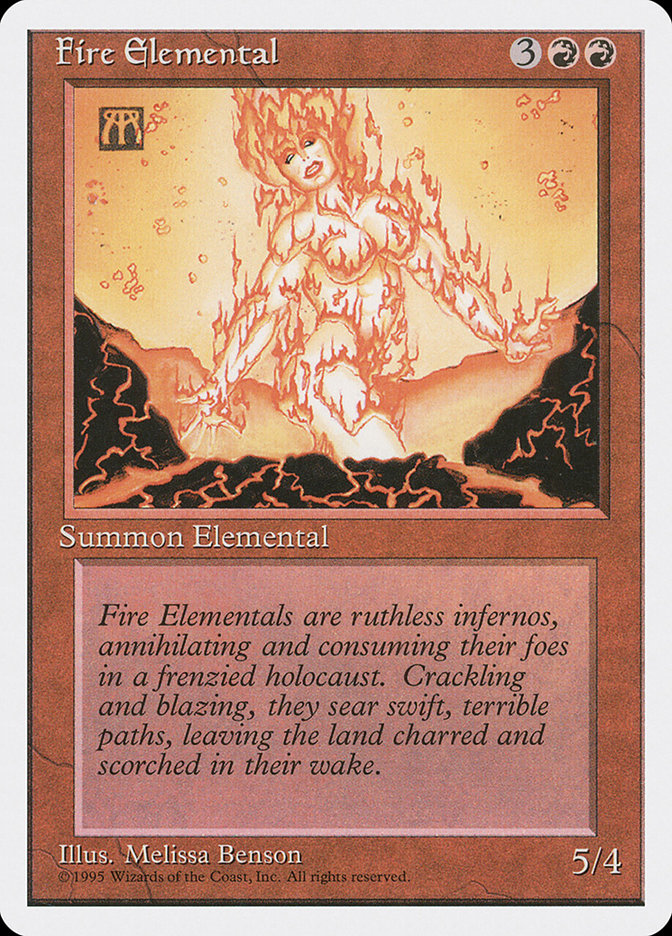 MTG: 4th Edition 191: Fire Elemental 