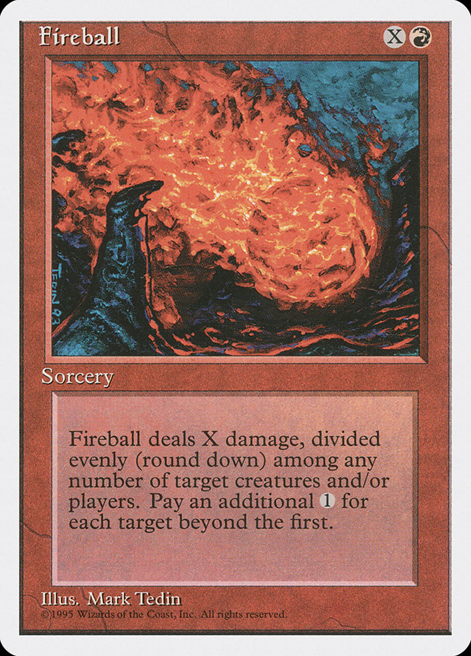 MTG: 4th Edition 192: Fireball 