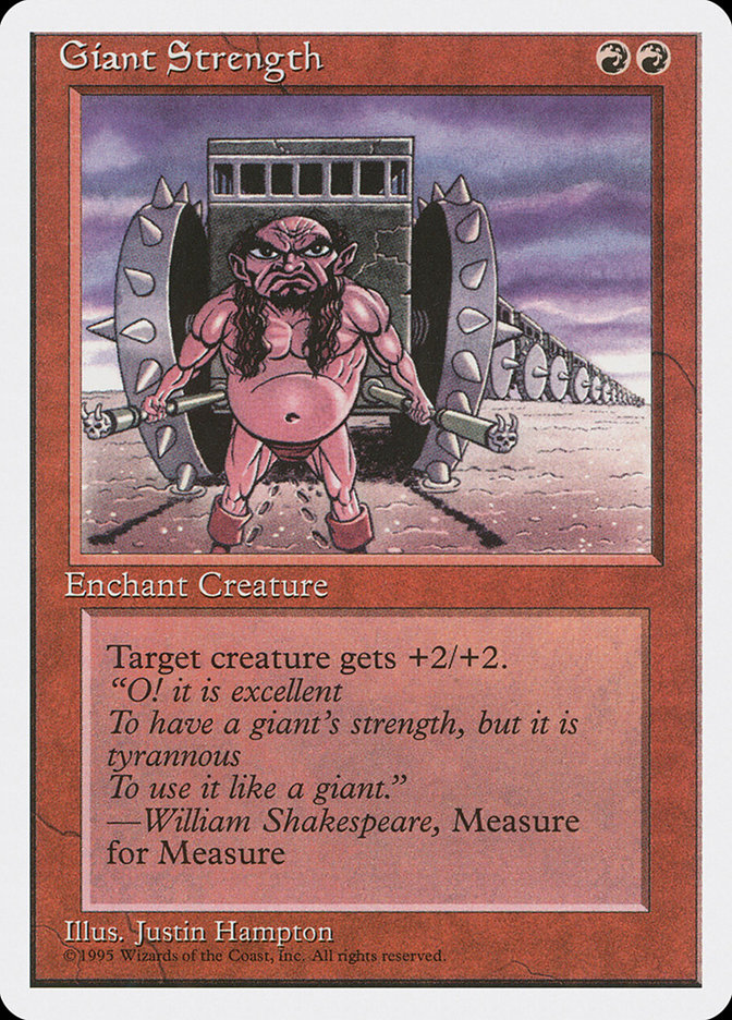 MTG: 4th Edition 196: Giant Strength 