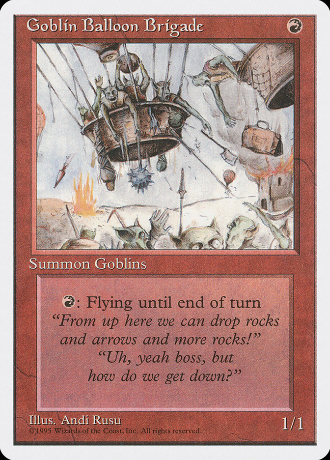 MTG: 4th Edition 197: Goblin Balloon Brigade 