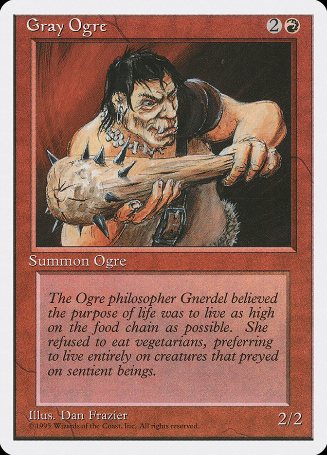 MTG: 4th Edition 200: Gray Ogre 