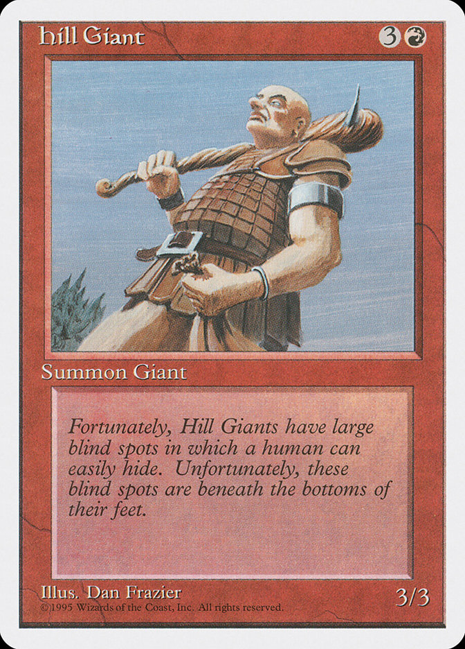 MTG: 4th Edition 201: Hill Giant 