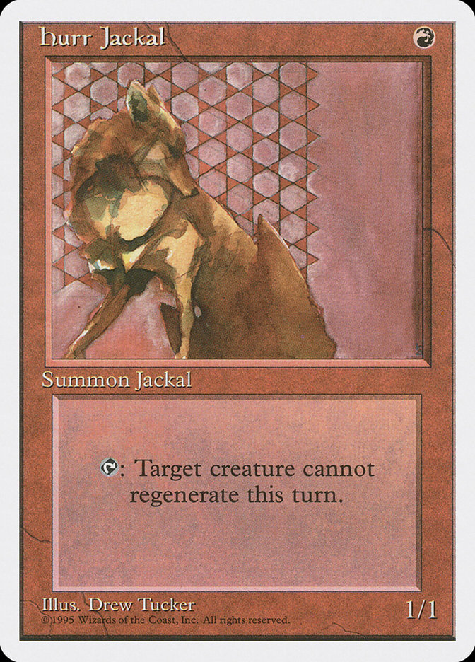 MTG: 4th Edition 203: Hurr Jackal 