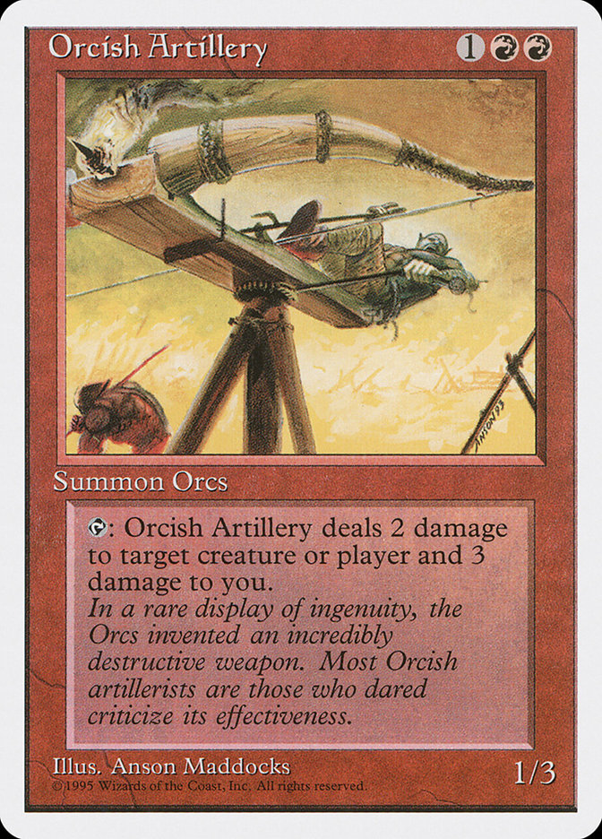 MTG: 4th Edition 214: Orcish Artillery 