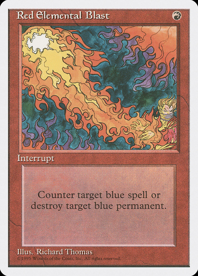 MTG: 4th Edition 218: Red Elemental Blast 