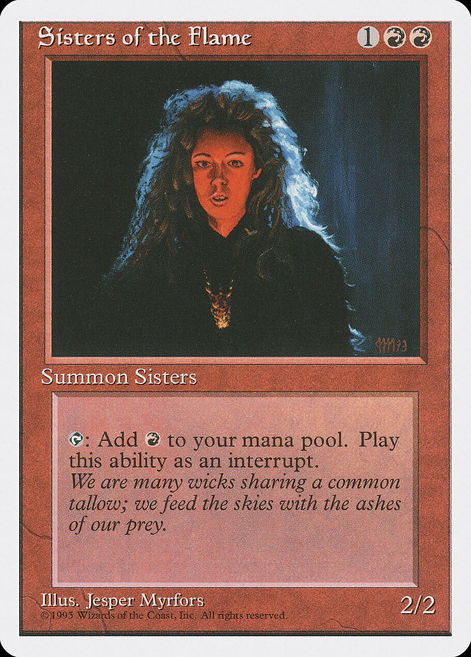 MTG: 4th Edition 221: Sisters of the Flame 