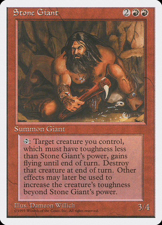 MTG: 4th Edition 223: Stone Giant 