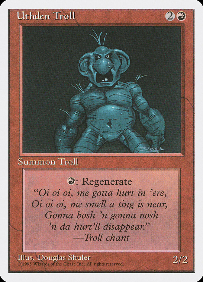 MTG: 4th Edition 228: Uthden Troll 