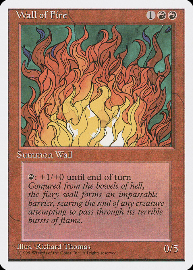 MTG: 4th Edition 230: Wall of Fire 