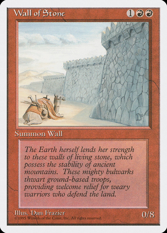 MTG: 4th Edition 231: Wall of Stone 