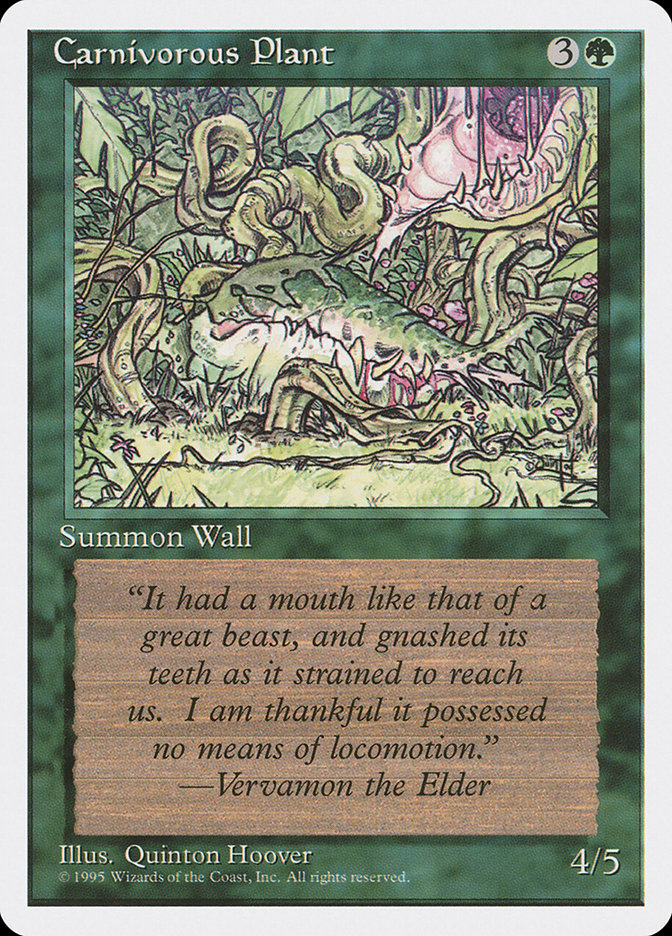 MTG: 4th Edition 235: Carnivorous Plant 