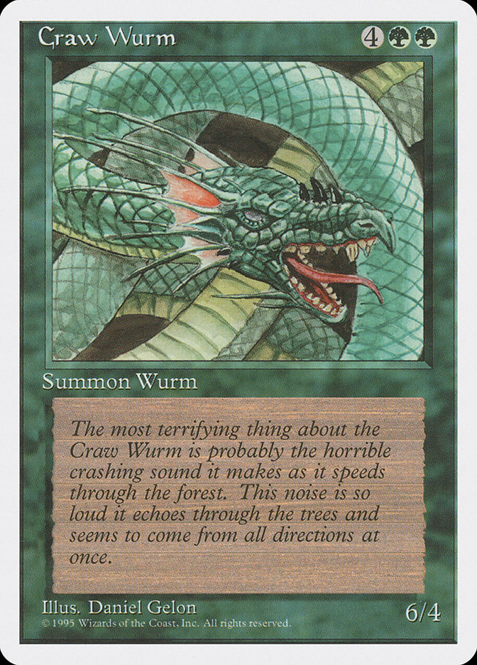 MTG: 4th Edition 238: Craw Wurm 