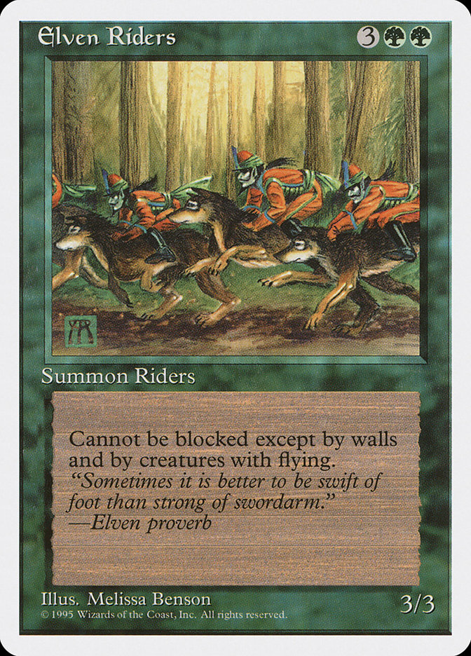 MTG: 4th Edition 242: Elven Riders 