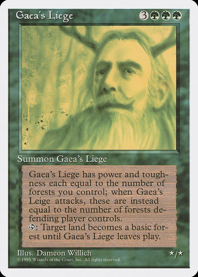 MTG: 4th Edition 247: Gaeas Liege 