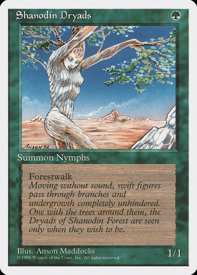 MTG: 4th Edition 271: Shanodin Dryads 