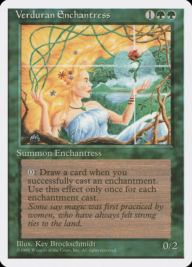 MTG: 4th Edition 281: Verduran Enchantress 