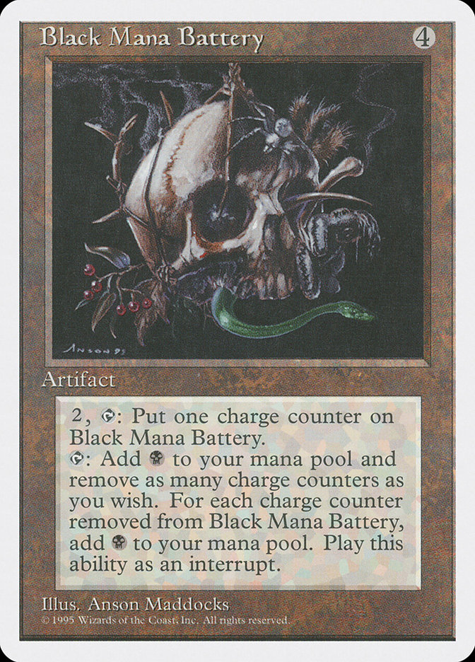 MTG: 4th Edition 298: Black Mana Battery 