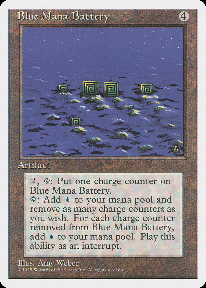 MTG: 4th Edition 300: Blue Mana Battery 