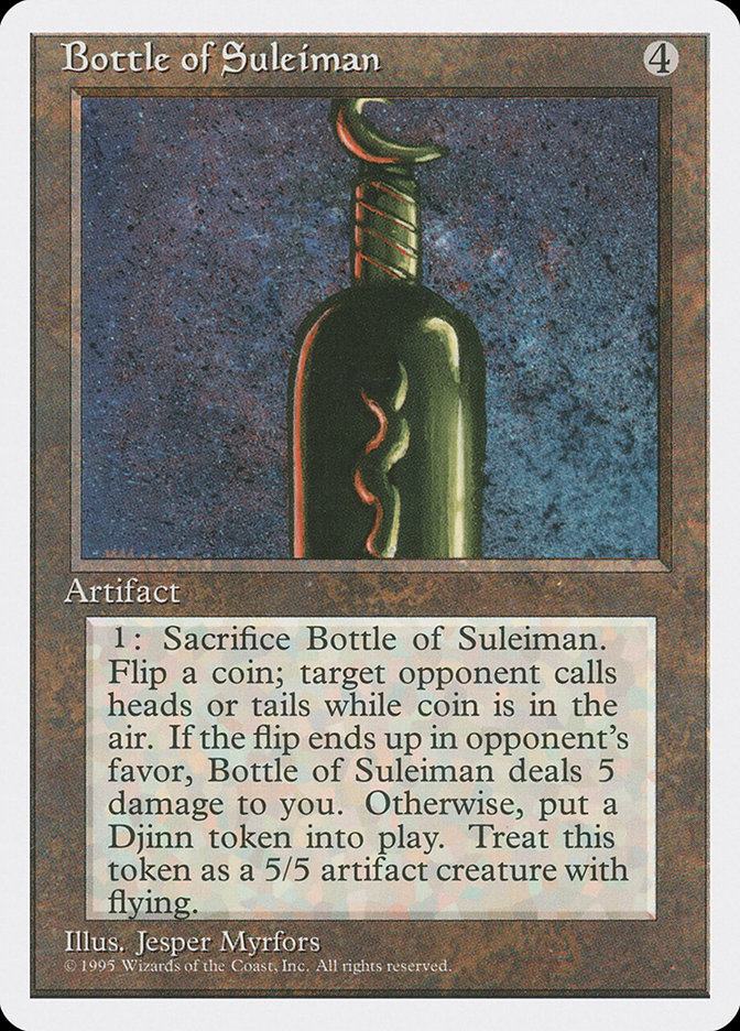 MTG: 4th Edition 301: Bottle of Suleiman 