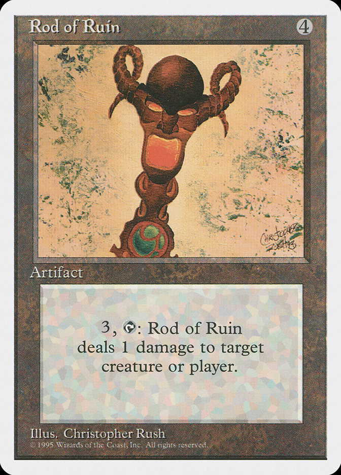 MTG: 4th Edition 344: Rod of Ruin 