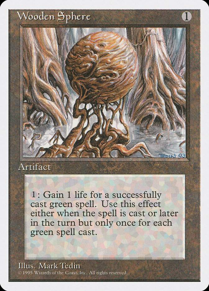 MTG: 4th Edition 359: Wooden Sphere 