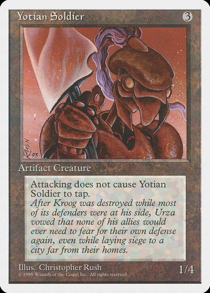 MTG: 4th Edition 360: Yotian Soldier 