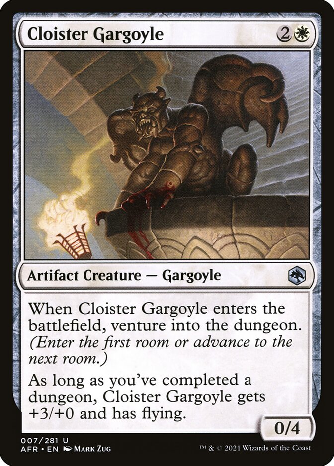 MTG: Adventures in the Forgotten Realms 007: Cloister Gargoyle 