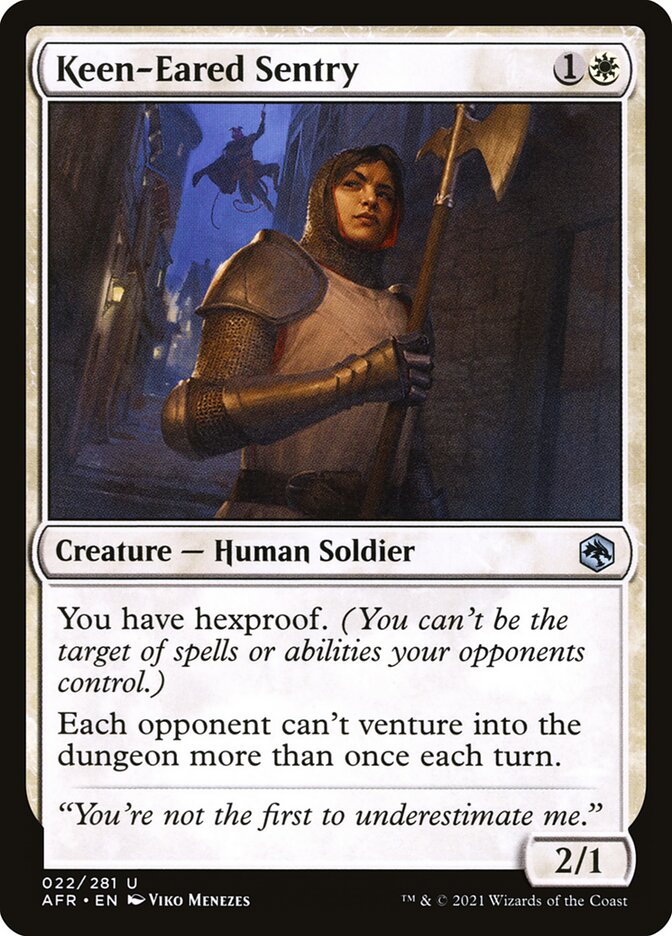 MTG: Adventures in the Forgotten Realms 022: Keen-Eared Sentry 