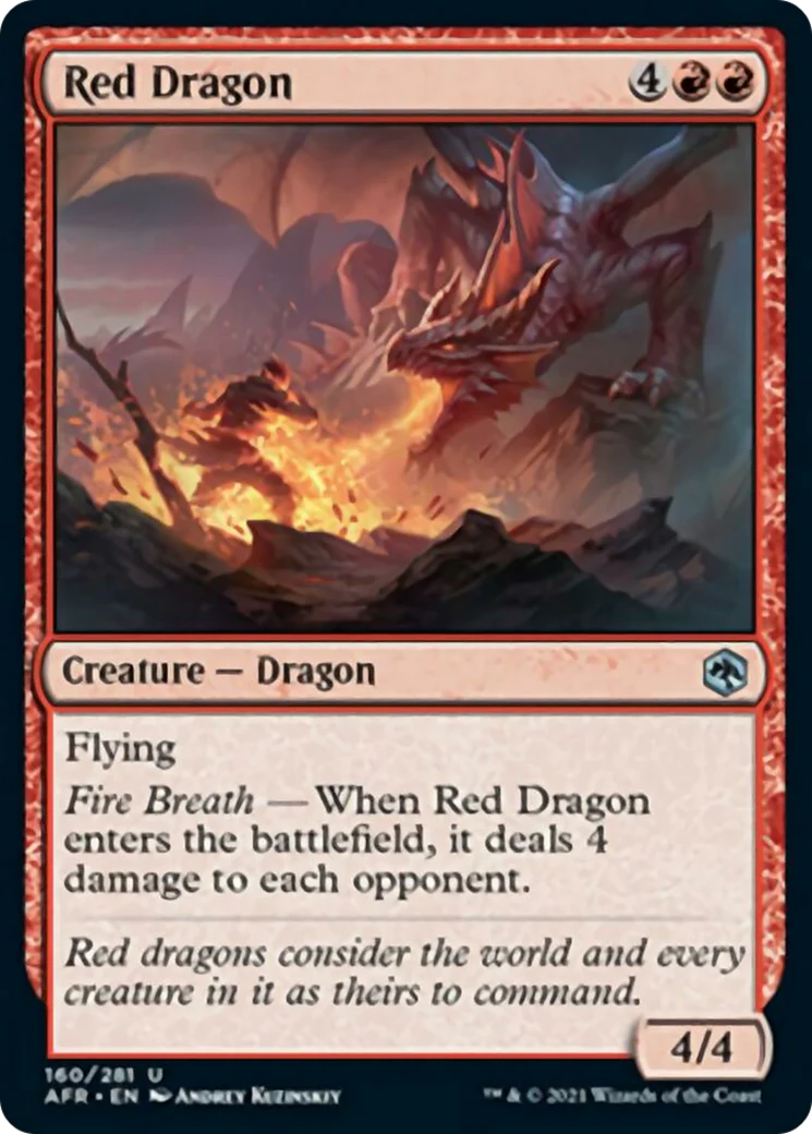 MTG: Adventures in the Forgotten Realms 160: Red Dragon 