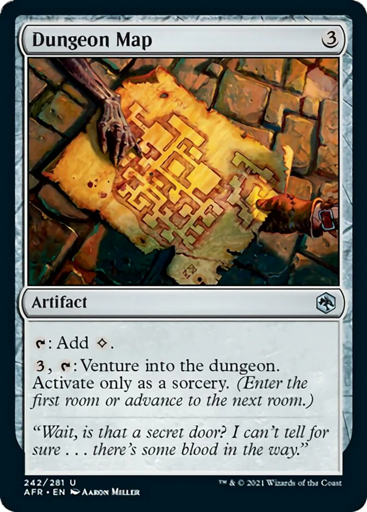 MTG: Adventures in the Forgotten Realms 242: Dungeon Map 